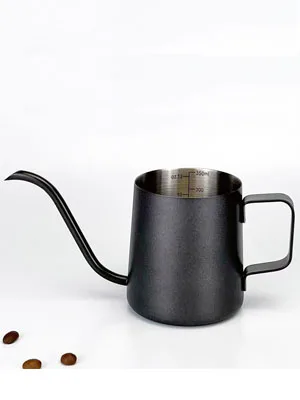 Hanging Ear Coffee Pot 304 Stainless Steel 250ml Drop Filter Home Hand-Poured Long Spout Water Pot Fine Neck Pouring Pot