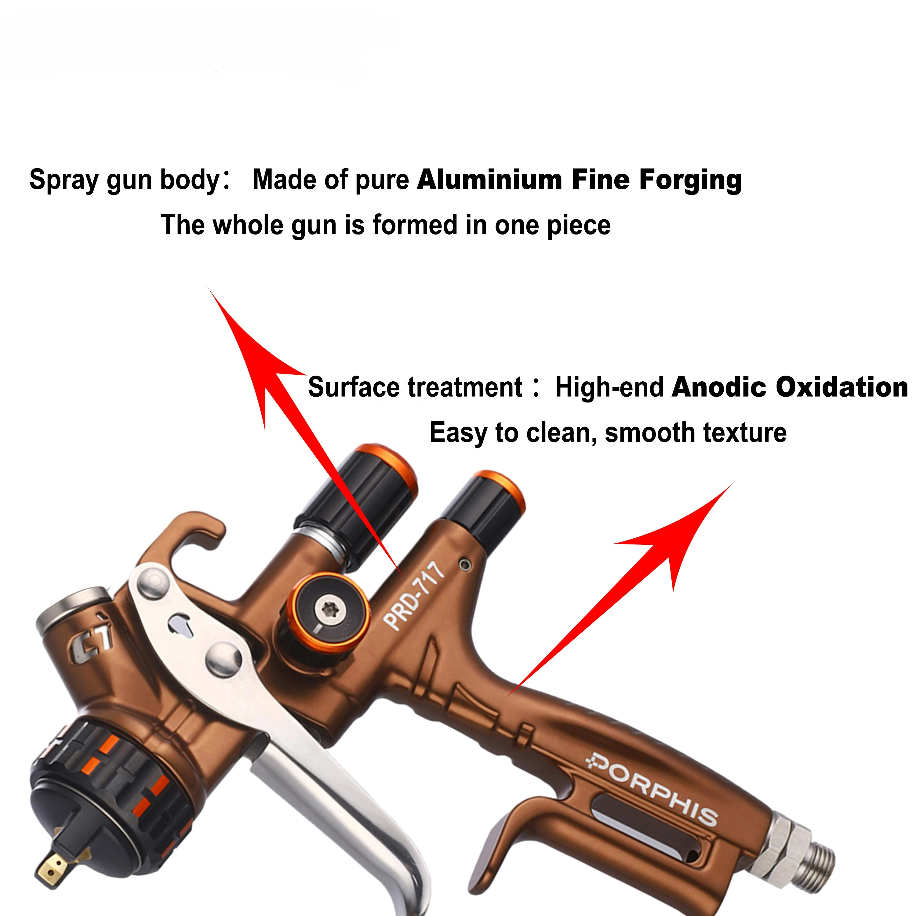 1.3mm Split Nozzle Gravity Feed Pneumatic Brush Pneumatic Tool Varnish Sprayer New VS Type Spray Gun