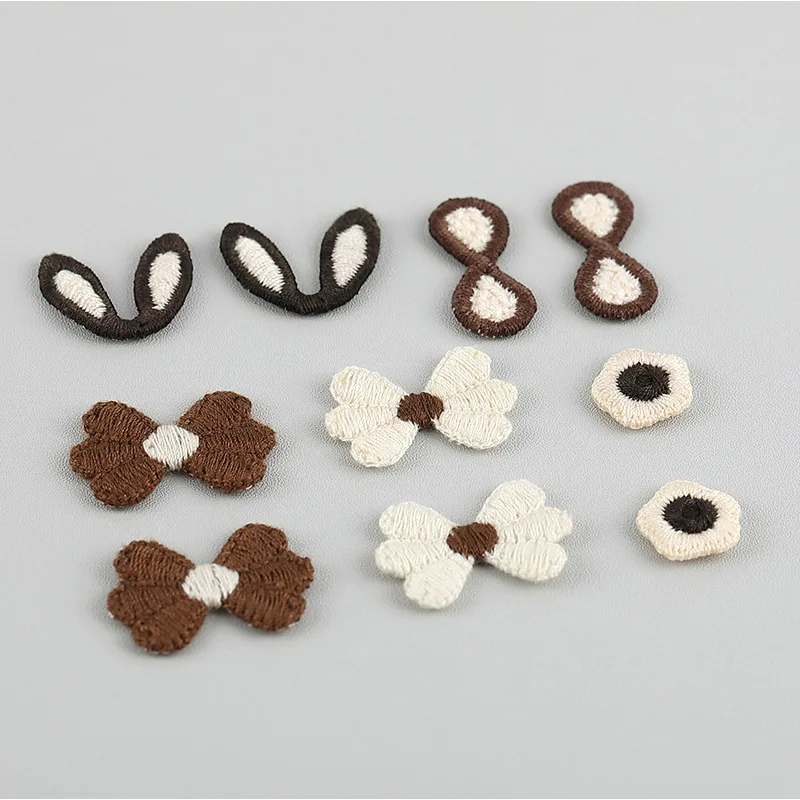 Appliques de laine d'animaux de dessin animé Kawaii pour vêtements d'enfants, chapeau, chaussures, accessoires de patchs de couture, décor de pinces à cheveux bricolage