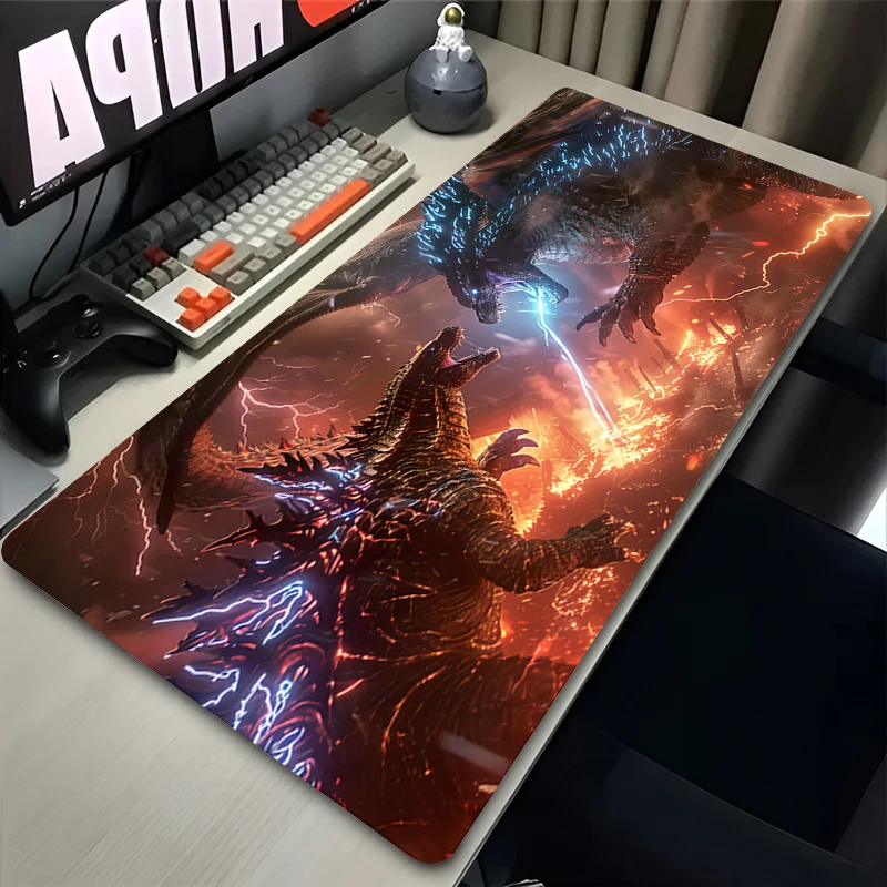 منصات الماوس PC اليابان أنيمي الإرهاب الوحش لوحة المفاتيح ملحقات ألعاب الكمبيوتر المحمول G-godzillaes لوحة الماوس لعبة حصيرة مكتبية باردة