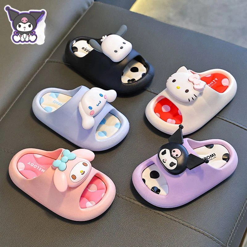 

Sanrio Series Kuromi My melody Girls' Summer New Cute and Fashionable Creative Lightweight Non-slip Wearable Cartoon Sandals