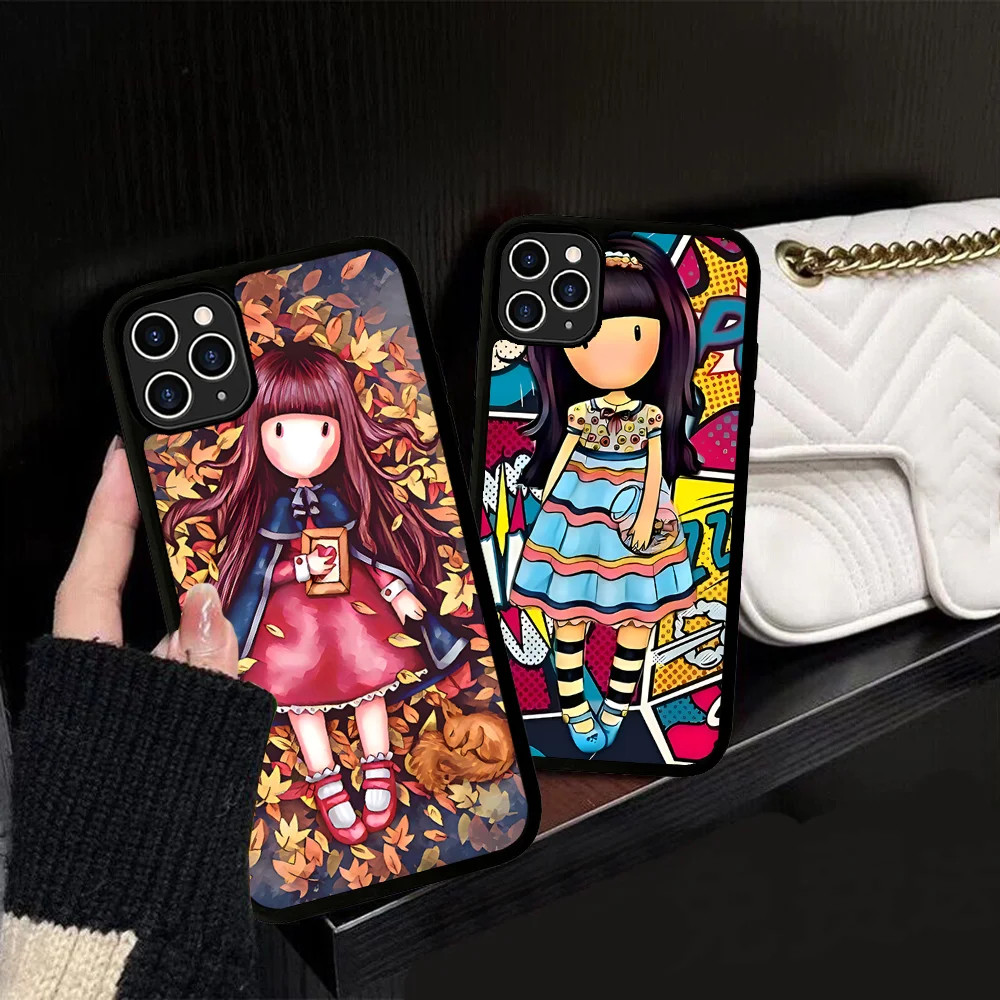 

Japan Santoro G-Gorjuss Phone Case Silicone PC+TPU For For IPhone 11 12 13 14 15 16 Plus Pro Max Cover