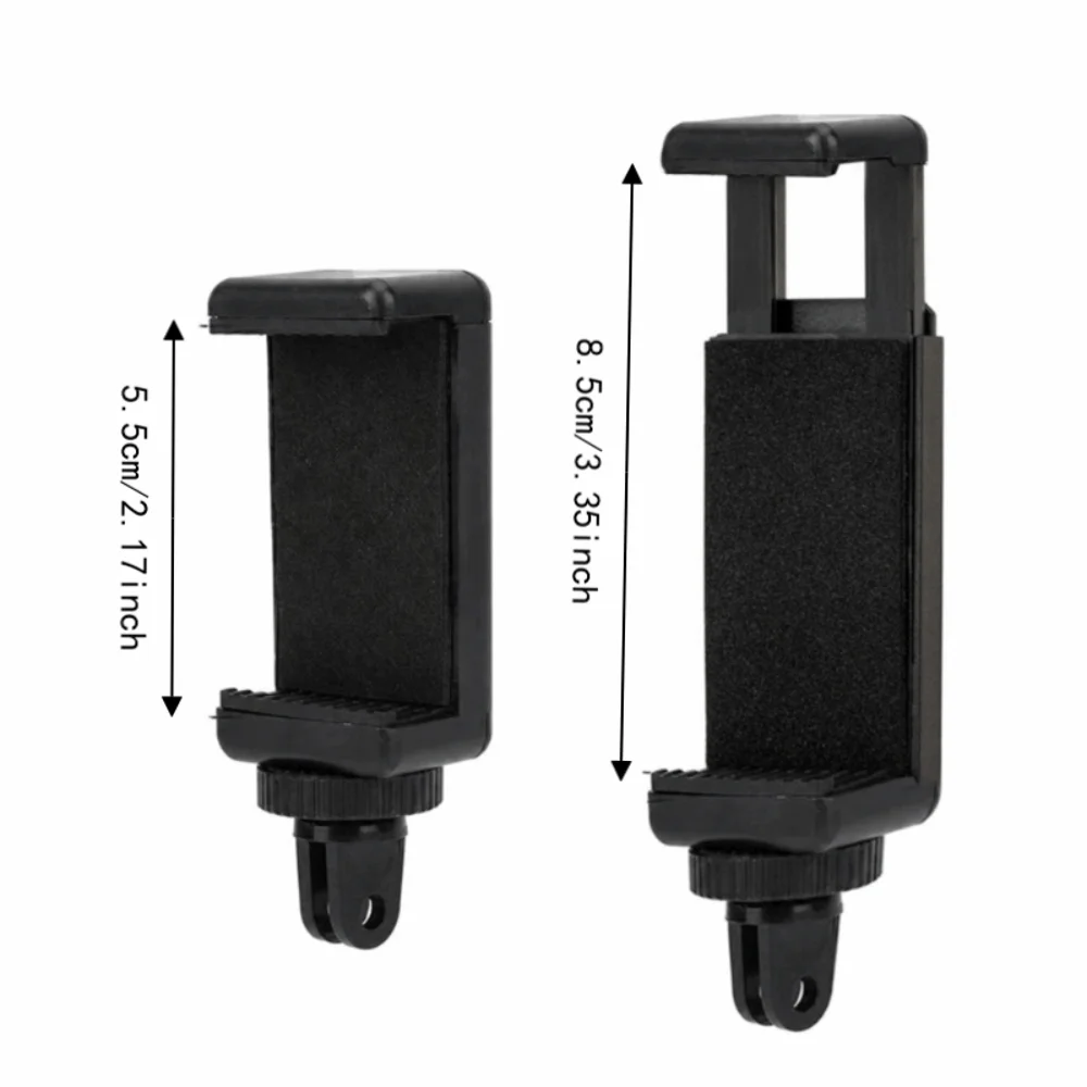 4pcs Lightweight ABS Smartphone Holder Mount Fits 6-9cm Devices Flexible Clip Phone Tripod Mount Adapter