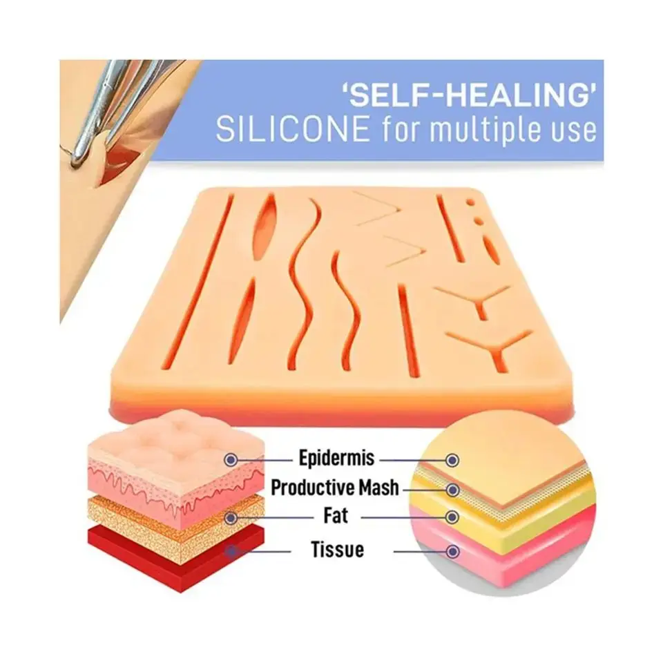 Kit de formation chirurgicale pour étudiants en médecine, Suture de la peau, équipement pédagogique