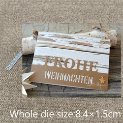New Design Craft Metal stencil Cutting Dies German Christmas decoration scrapbook die cuts Album Paper Card Craft Embossing