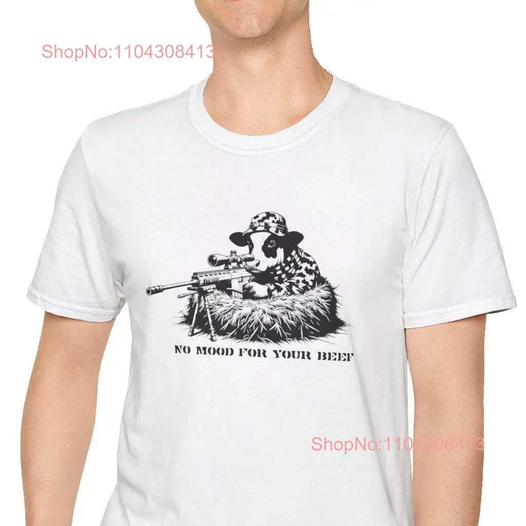 Cowmooflage T Shirt Funny Cow Pun for Animal Lover Bovine Silly Tops Sniper Nest in Camouflage Humor