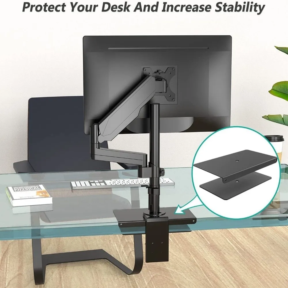Thin Table Top Monitor Mount Reinforcement Plate Table Protective Expandable Reinforcement Bracket Plate Punch-Free
