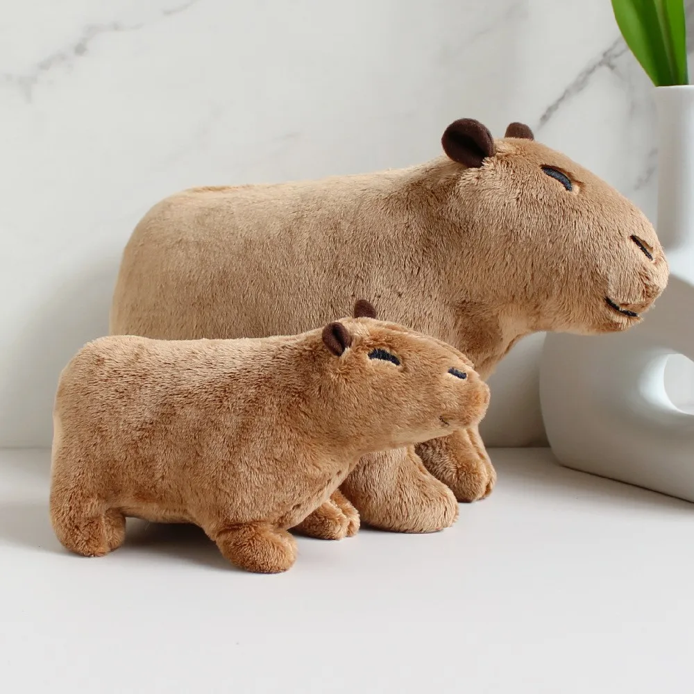 

18-30cm Capybara Plush Simulation Capibara Anime Fluffty Toy Cute Doll Stuffed Animals Soft Doll Plush Christmas Gift