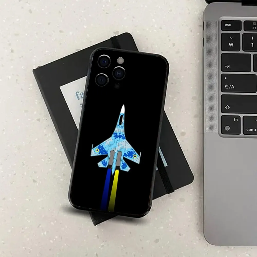 Airplane Aircraft  Phone Case For Apple iPhone 15,14,13,12,11,Pro,X,XS,Max,XR,Plus,Mini Soft Black Cover