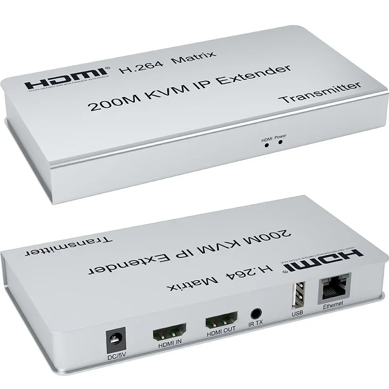 200M IP HDMI KVM Extender Matrix over Cat6 Ethernet Cable Network Matrix Many Transmitter to Many Receiver for PS4 PC TV Monitor