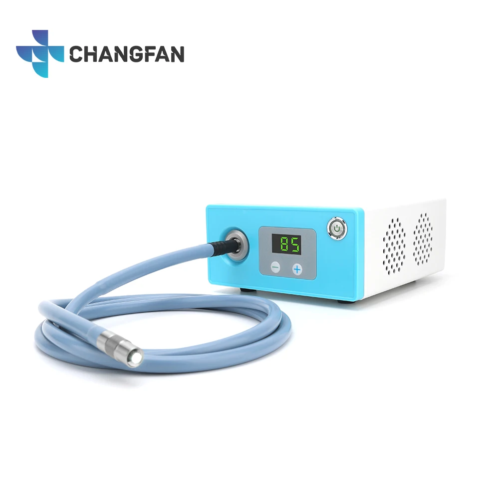 

100W Portable Endoscope Cold Light Source Medical Device ENT Mini LED 100W Cold Light Source Endoscopy Portable