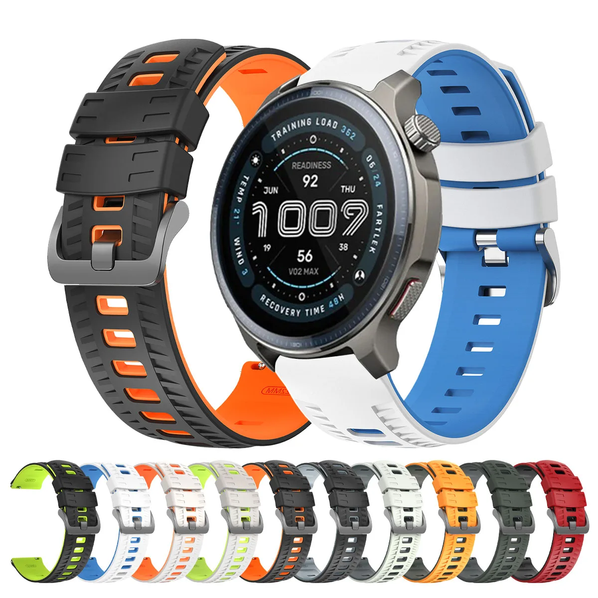 22mm Silikonarmband für Amazfit BALANCE 2/Bip 6 46mm Armband für Amazfit GTR 4 2 2E 3pro/GTR 47mm/Stratos 3 2S Armband