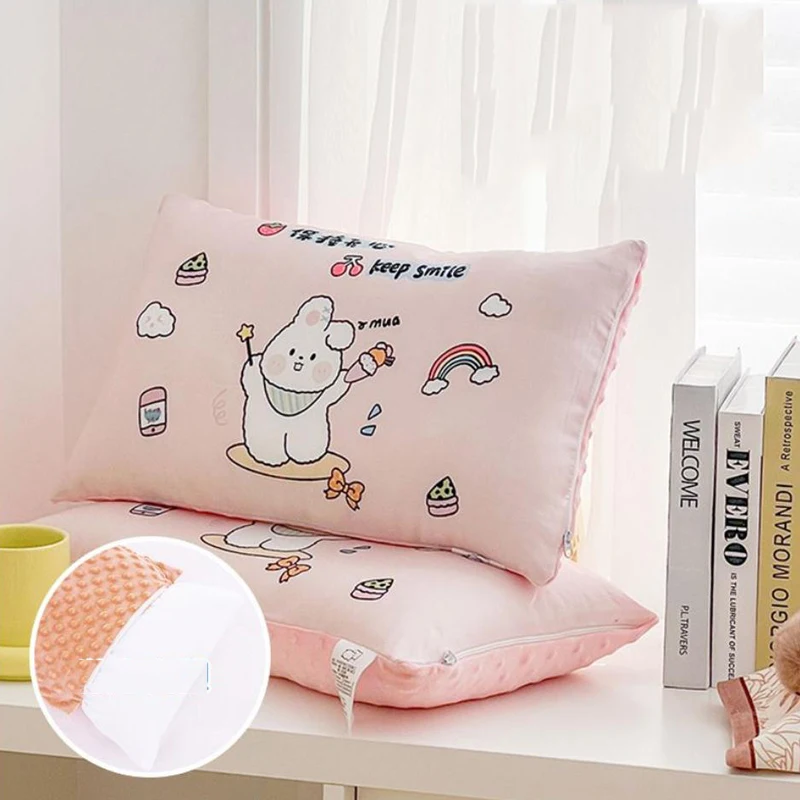 Independent Liner Baby Pillow 1-3 Years Old Cartoon Children's Pillow Four Seasons Detachable Washable Double Sided Baby Pillow