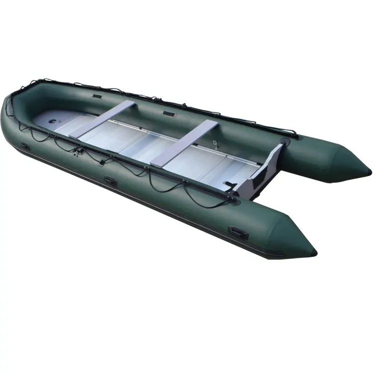 CE 10 Persons Foldable PVC Inflatable Boat with 50HP Engine Offshore Waters Use 5-Year Warranty Made in China