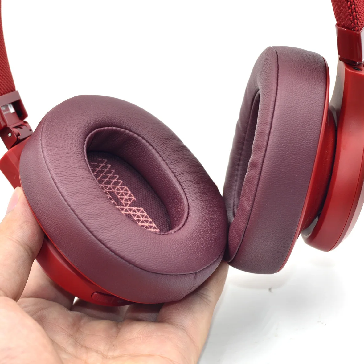 Almohadillas para los oídos Live 500 BT, almohadillas para los oídos de repuesto de cuero con proteínas y espuma viscoelástica, compatibles con auriculares JBL Live 500BT