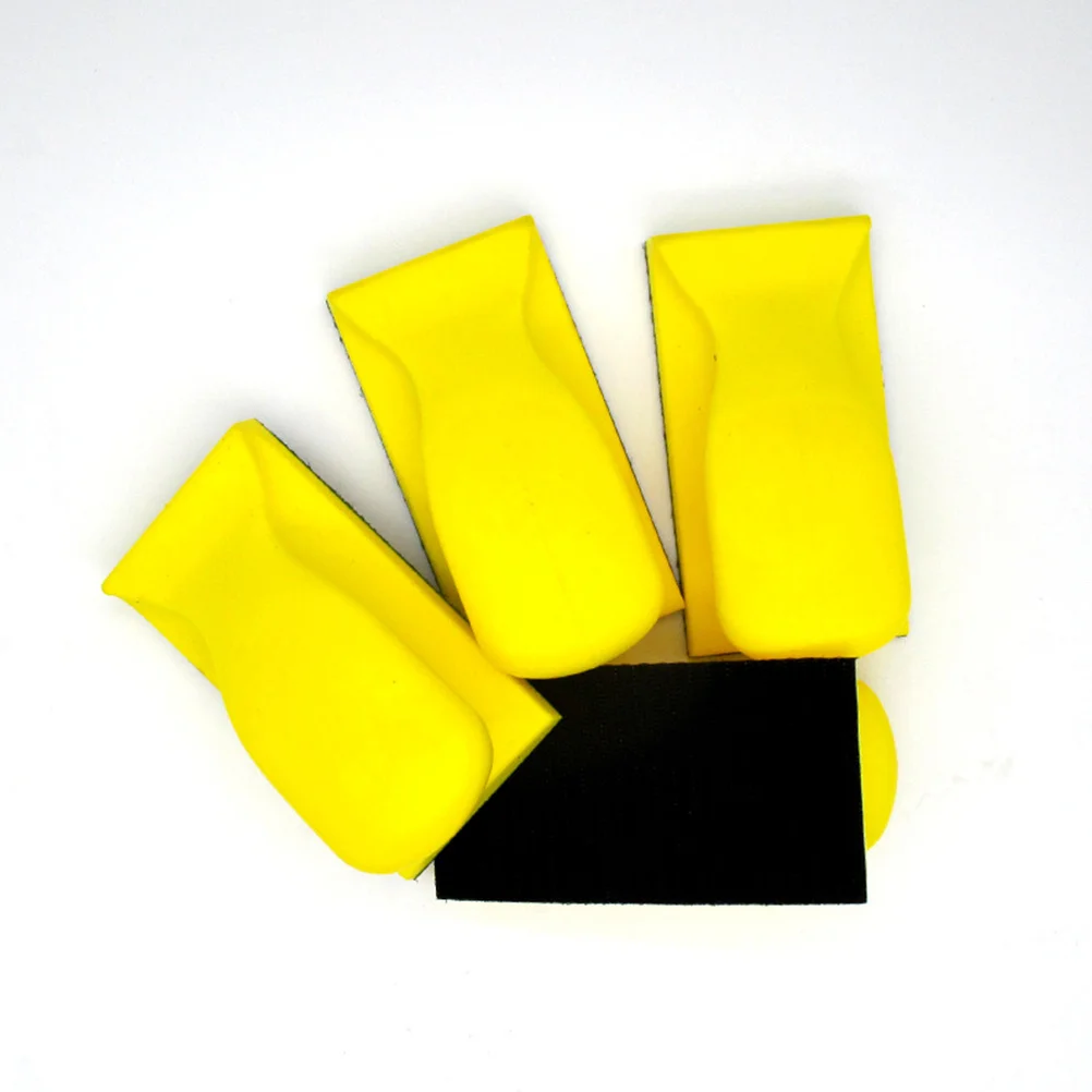 66x126mm PU Handmatige Slijpschijf Schuren Houder Polijstpad Backing Schurende Handblok Duurzaam Lange Levensduur