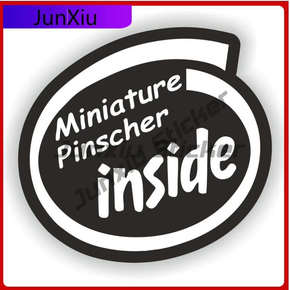 

Miniature Pinscher Trendy Window Fade Resistant Decal Decoration Anime Decal Resistant Dog UV Decoration Fade Inside Bumper
