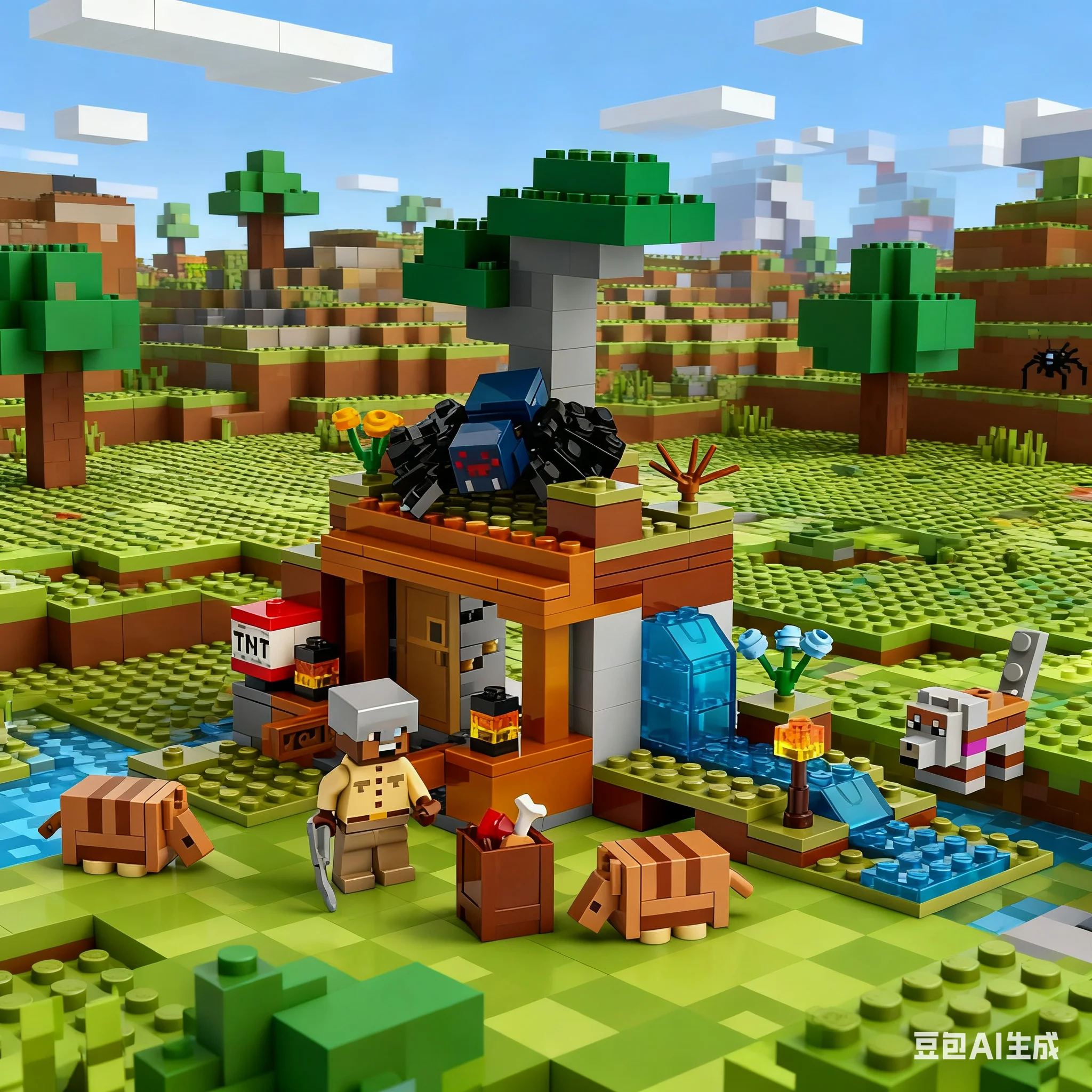 ليغو اللبنات سلسلة ماين كرافت 21269 21268 21270 21270 التعدين مغامرة الأطفال اللبنات لعبة التجمع هدية