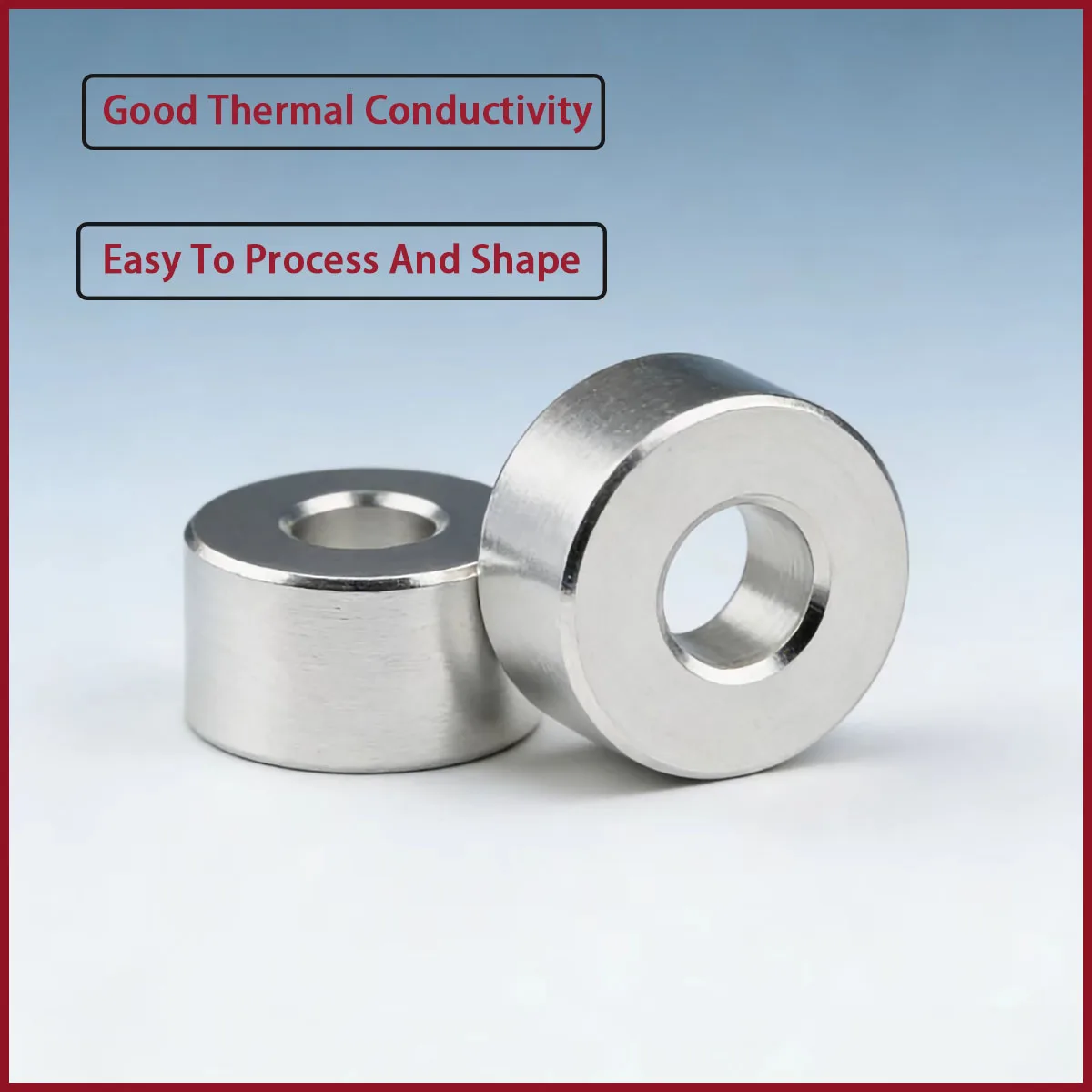 Aluminum alloy washer with inner diameter of 5.2-6.5mm is used in industries such as automotive, electronics, and aviation