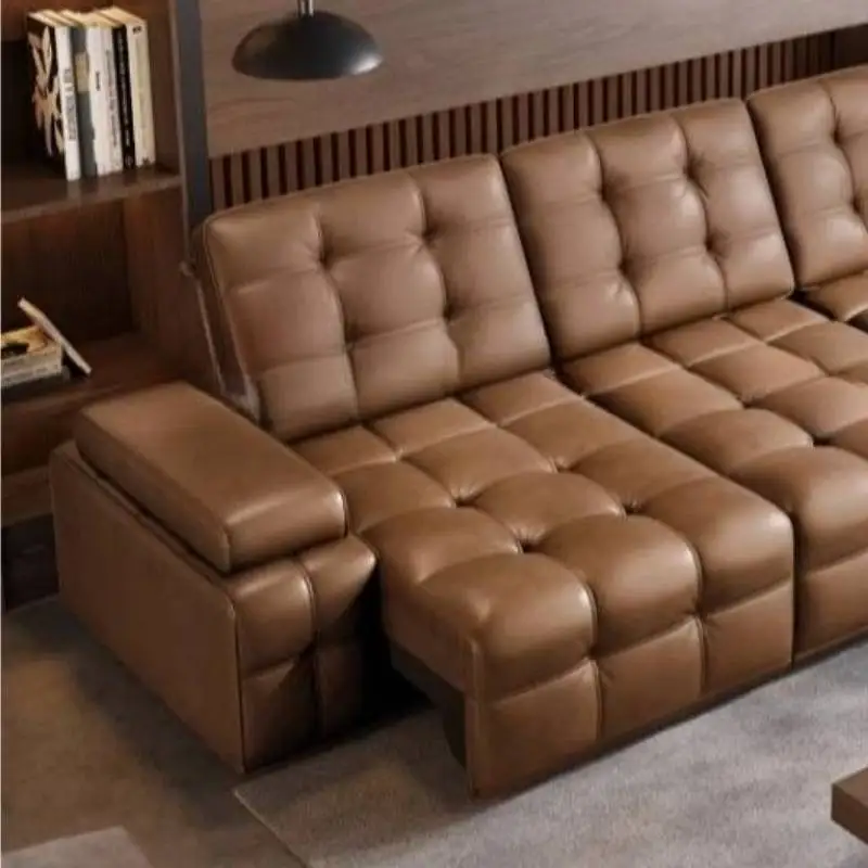 Bruin design elektrische fauteuils Hout Goedkope Scandinavische enkele woonkamerbanken Modern Italiaans Woonkamerbanken-meubilair