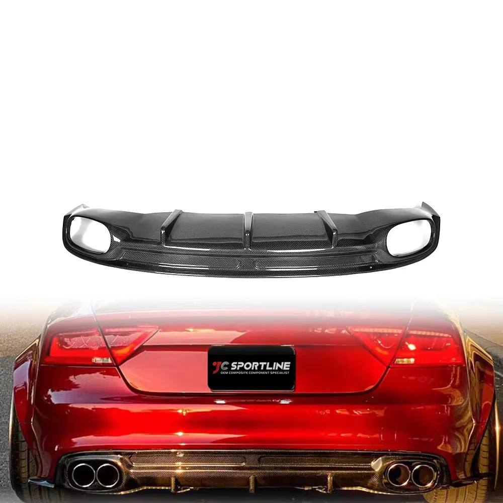 

A7 Carbon Fiber Rear Bumper Diffuser For AUDI A7 Sline Bumper 13-14