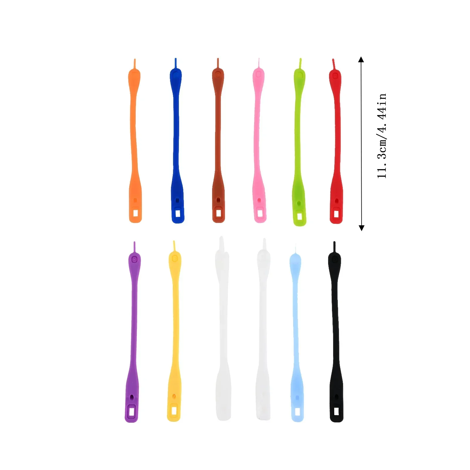 12/24Pcs/Set Wine Glass Charms Markers Food Grade Silicone 11.3cm/4.44in Colorful Wine Makers Identify Liquor Glass For Party