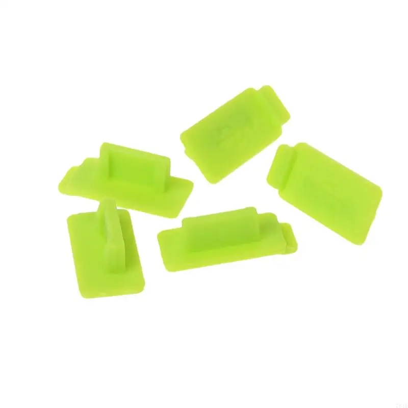781E 5 Pieces Standard USB Dust Plug Port Cover Easy to Insert and Remove Protects Devices from Dirt Grime Durable