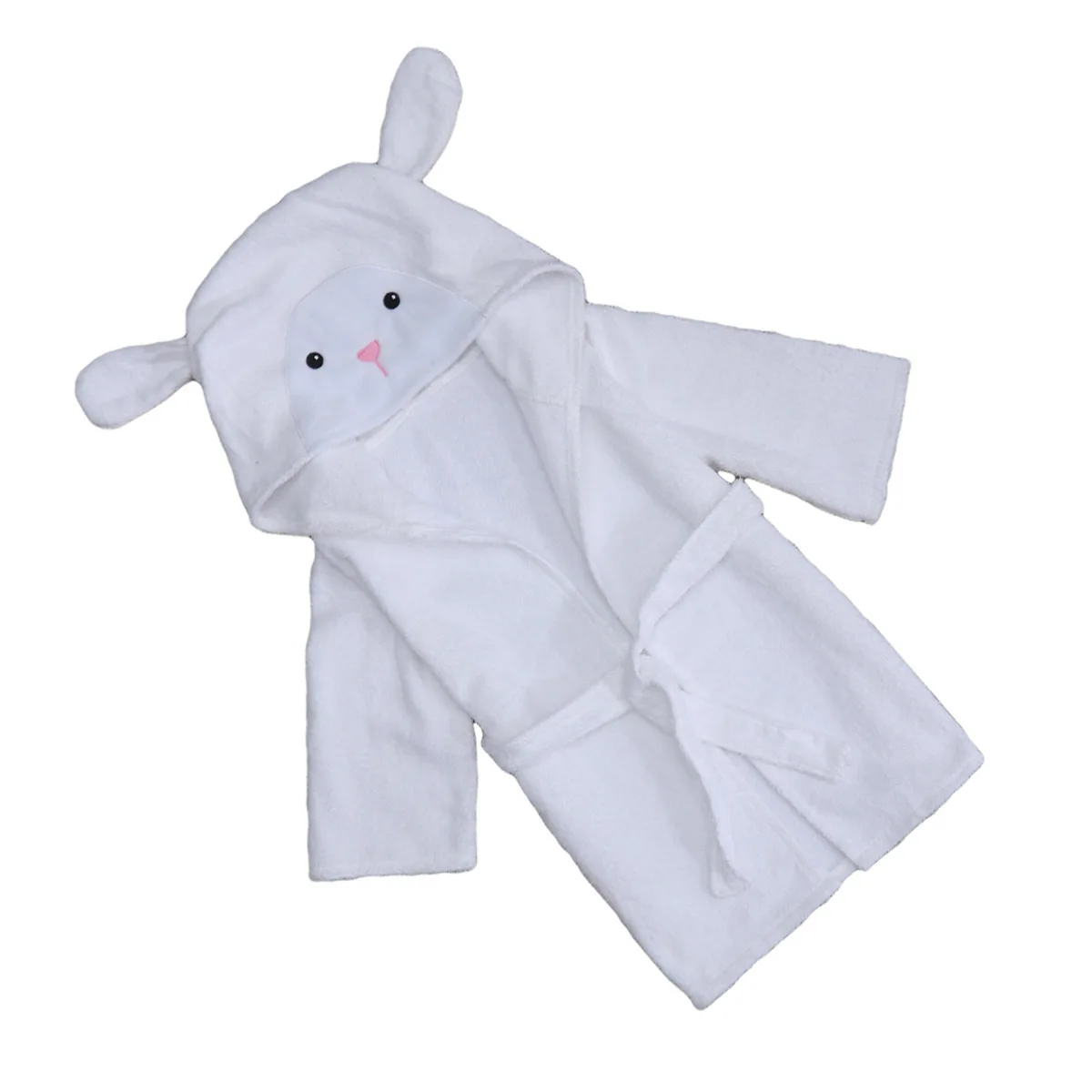 منشفة حمام بتصميم حيواني بعمر 2-3 سنوات، رداء قطني للأطفال الصغار، رداء حمام للرضع سريع الجفاف وقابل للغسل