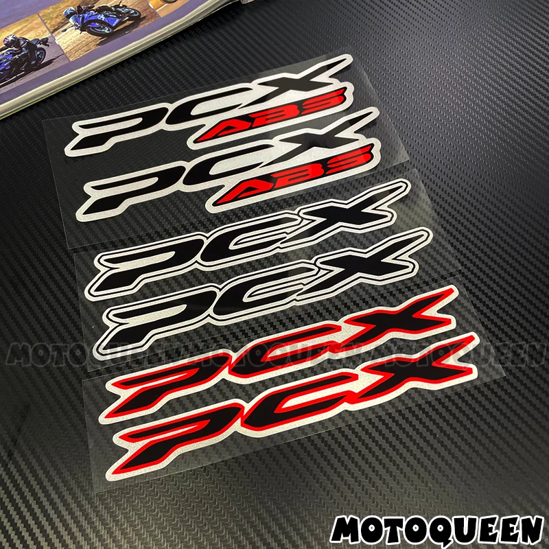 Motorbike Motorcycle Tank Pad Side Shell Wind Decor Label Logo Decal Stickers for Honda PCX 125 150 160 ABS PCX125 PCX150 PCX160