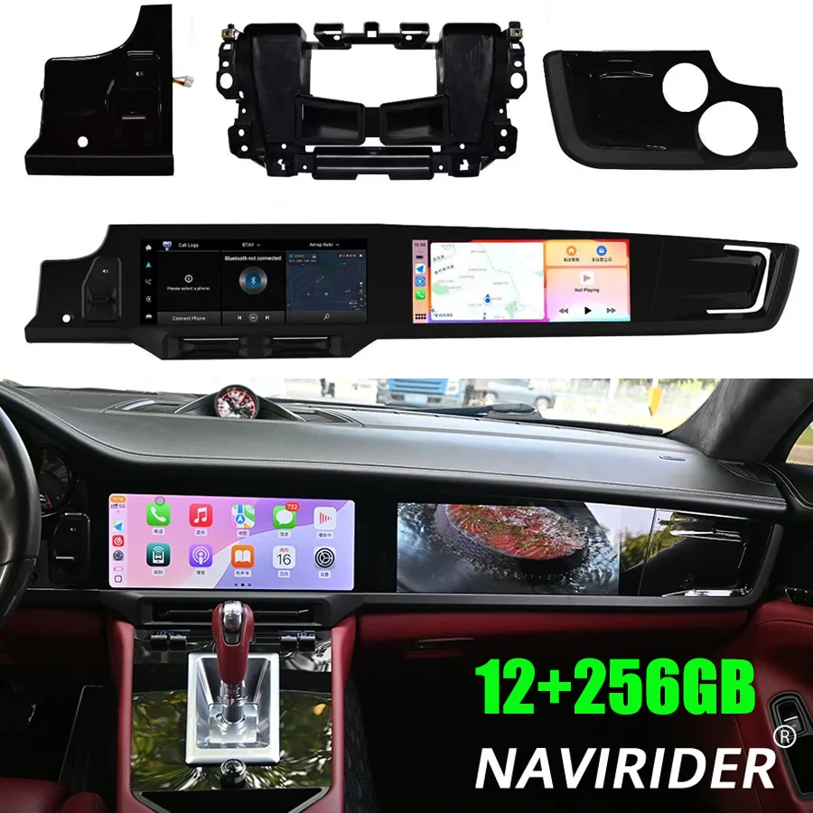 

LHD RHD Dual Screen Carplay For Porsche Panamera 970 2010-2016 Android15 Car Radio Multimedia Video Player GPS Navi Head Unit
