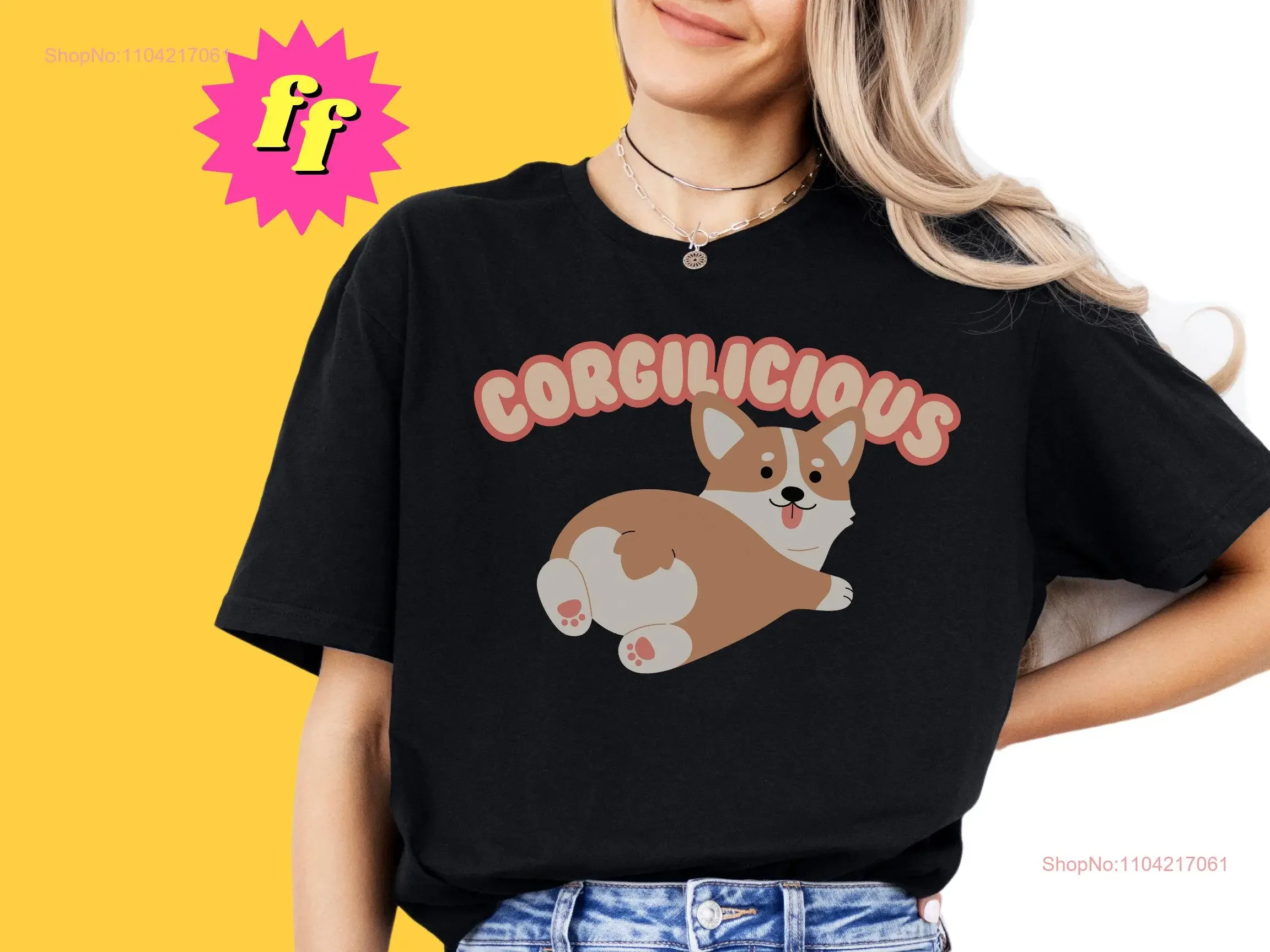 

Футболка с изображением собаки корги, милый забавный мультяшный корежный любовник, каваи, щенок, забавная футболка с глупыми ягодицами, очаровательный топ, винтажный стираный унисекс