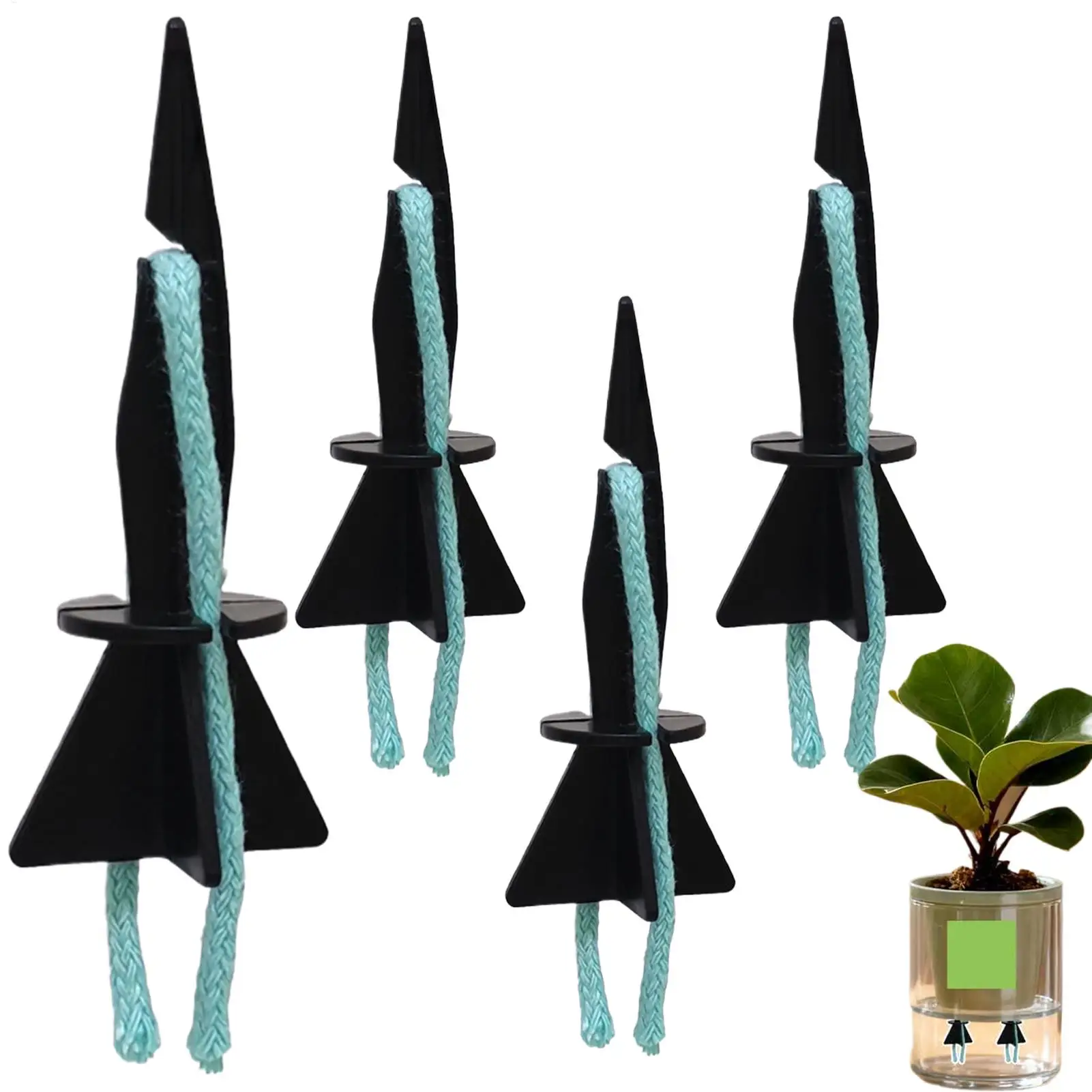 Self Watering Planter Insert 4 Pieces Automatic Reusable Gardening Supplies Plant Self Watering Devices For Indoor Potted House