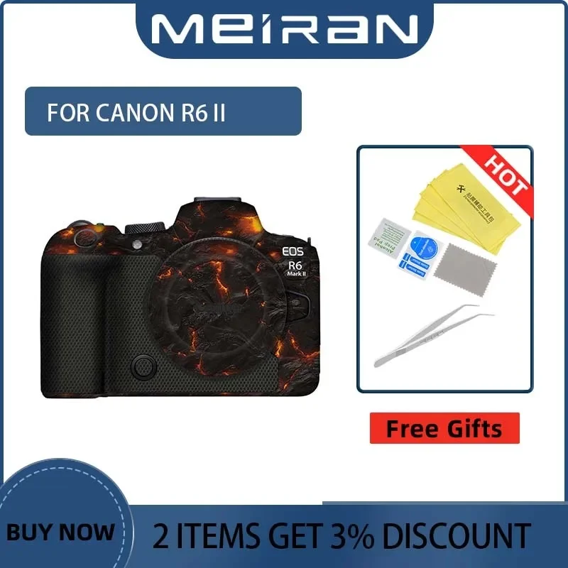

Protection Decal Cover Film Decal Skin Camera Sticker Anti-Scratch For Canon EOS R6 R6 Mark II R6 R6Ⅱ Photography Accessories
