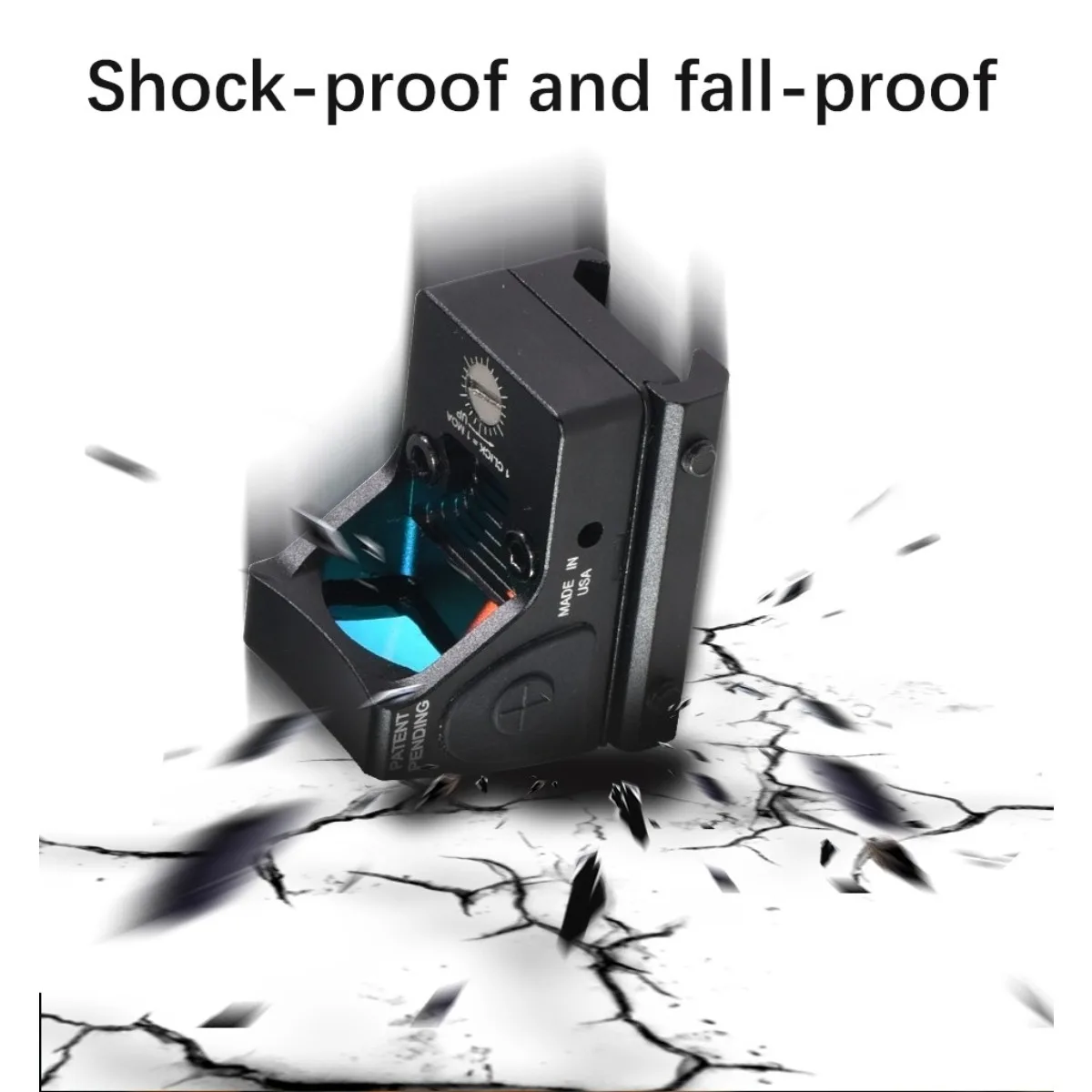 Mira réflex táctica MR Red Dot, mira óptica de puntería ajustable, compatible con riel de 20mm, Airsoft Gl *ck 17 19 AR15 M4