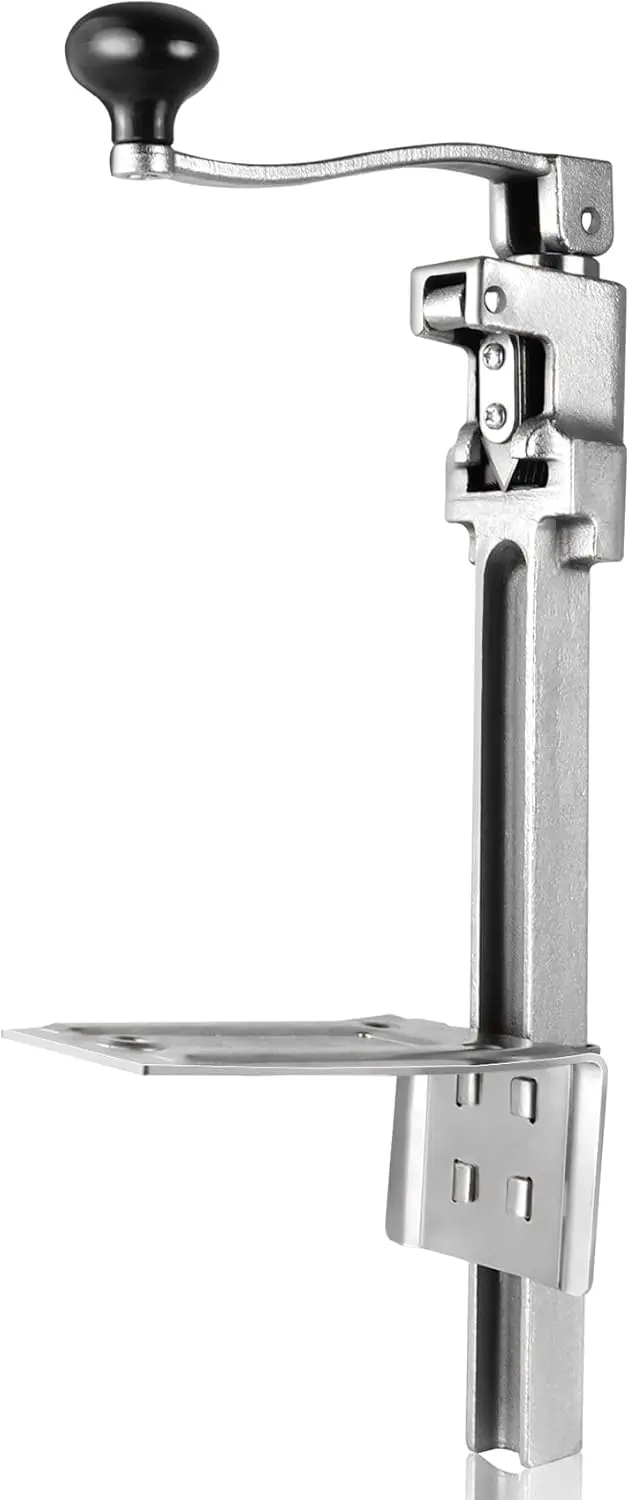 

Heavy Duty Commercial Can Opener for 10 Cans, Manual with Stainless Steel Blade, Up to 11" Tall