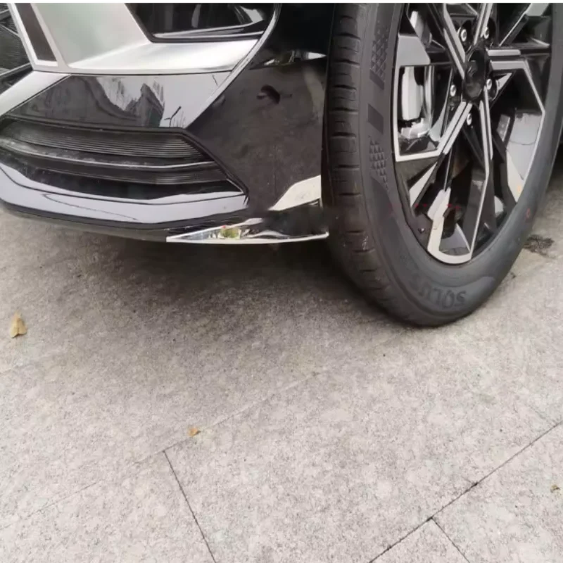 

For Hyundai Sonata DN8 11th 2024-2025 Front and rear bumper corner protectors made of ABS material bright silver