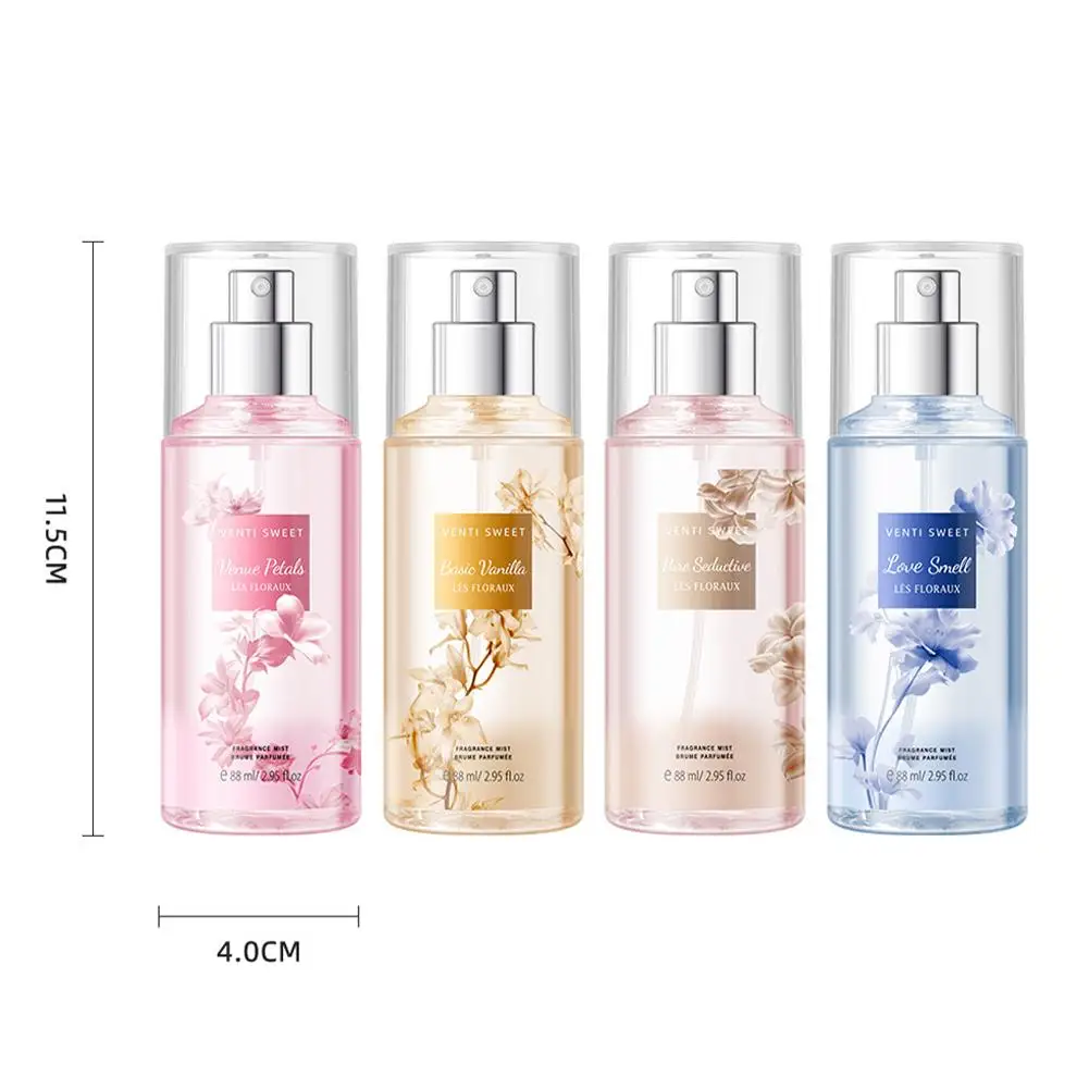 88ml fragrância floral perfume baunilha fragrância feminino data perfume de longa duração boa menina parfum corpo spray floral névoa ar fresco