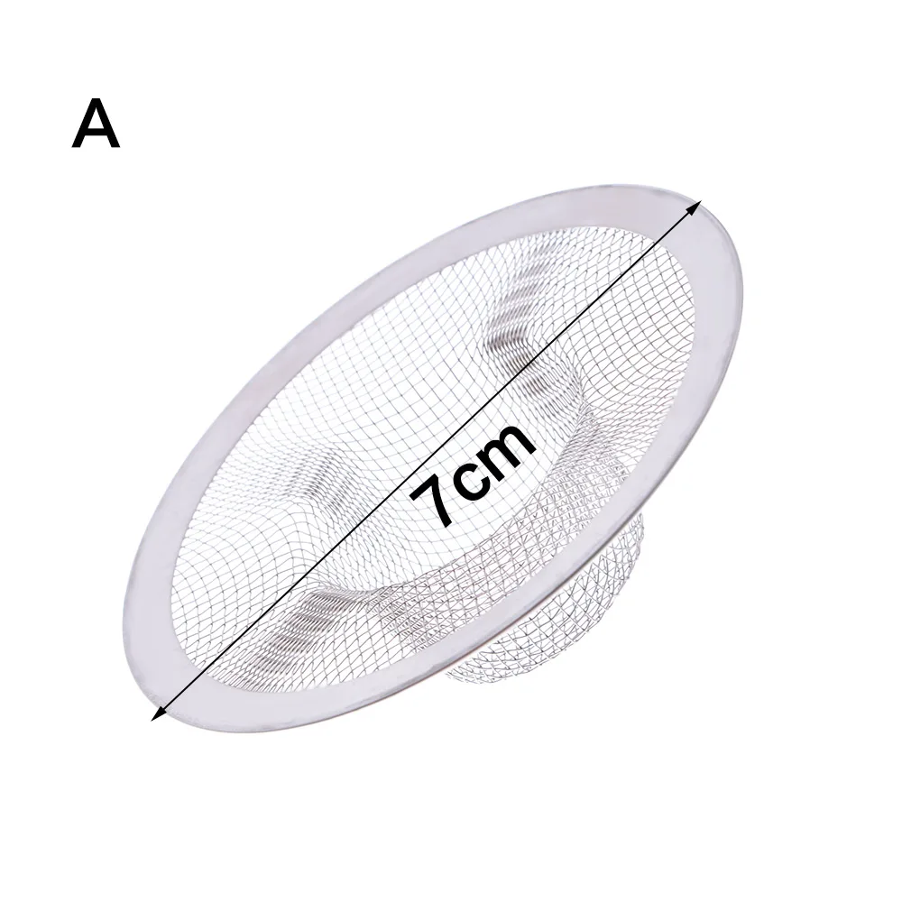 1Pcs Duurzaam Mesh Gootsteenzeefje Afvoer Gootsteen Filter Plastic Siliconen Keuken Voedsel Rijst Sink Stopper Badkuip Haar Vergiet Zeef