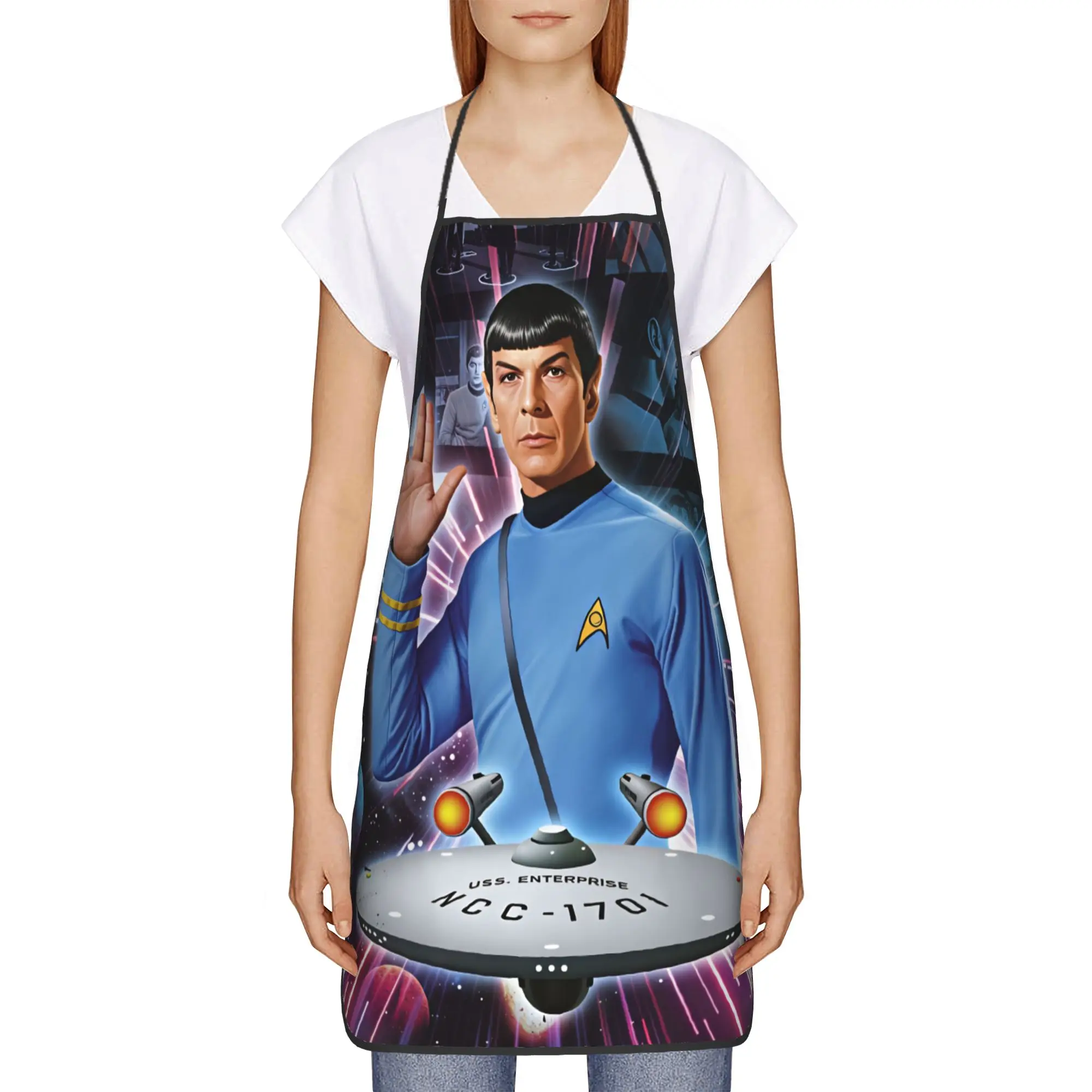 S-Star T-Trek Ship Movie  Apron  Fashionable Household Kitchen Accessories Restraunt Adult Aprons without Pocket