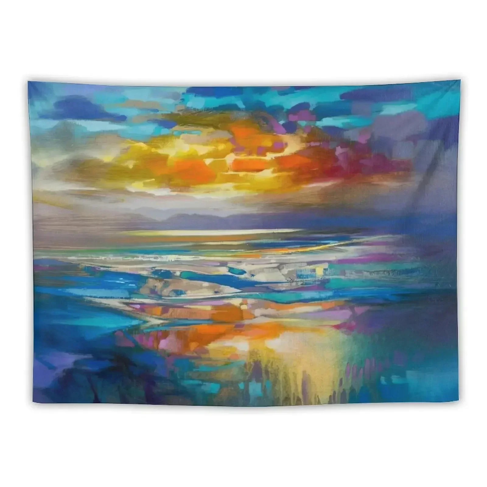 

Liquid Cyan Tapestry Wallpaper Bedroom Decorative Wall Tapestry