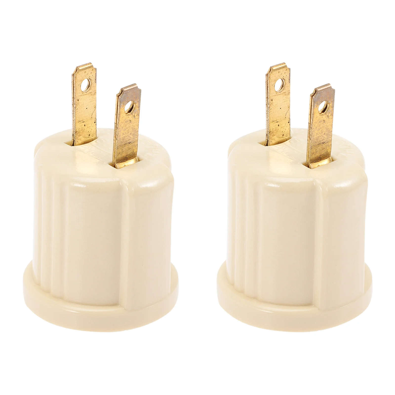 2pcs E26 Light Socket To Us Plug Adapter Compact Lamp Holder For Workshop Garage Construction Lighting Use Light Socket Outlet