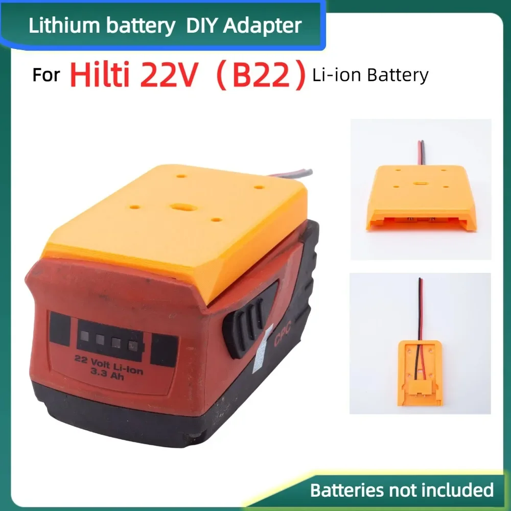 14 AWG Power ล้ออะแดปเตอร์สําหรับ Hilti 22V (B22) CPC Li บนแบตเตอรี่การแปลง DIY Connector แหล่งจ่ายไฟ Converter