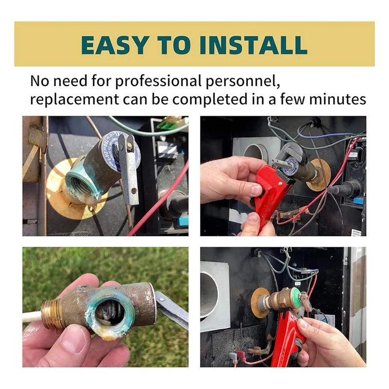 Vendita calda valvola limitatrice di temperatura e pressione da 1/2 pollice sostituire per scaldacqua elettrici GC6AA GC10A G6A GC10A GCH6A RV, 150PSI