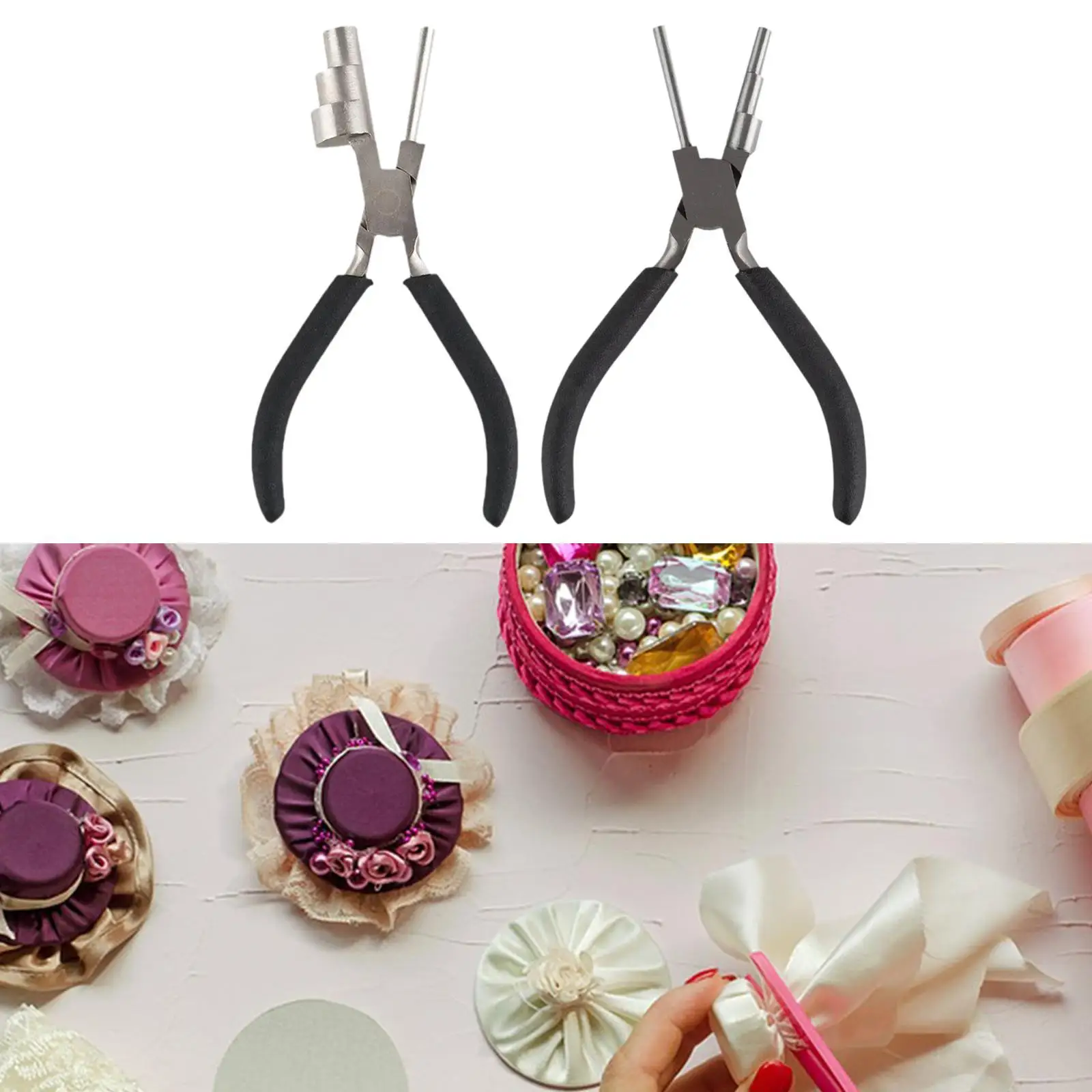 Round Nose Pliers Comfortable Handle High Carbon Steel Jewelry Pliers for Beading Jewelry Making Tool DIY Enthusiast Jump Rings