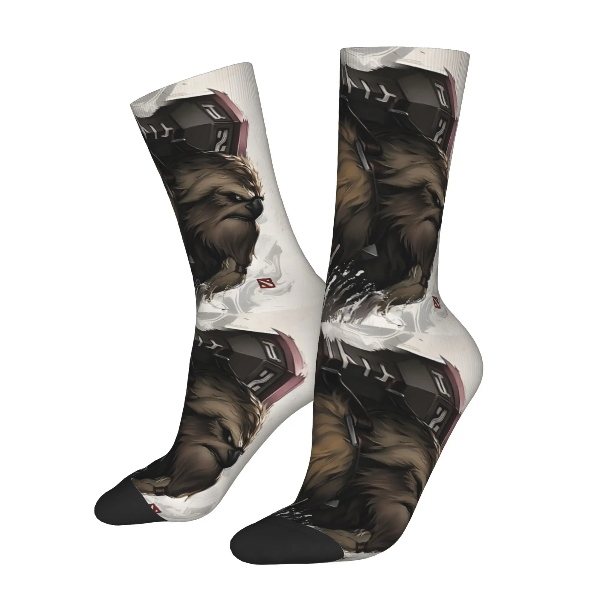 

Мужские носки DIABLO StarCraft Warrior Fighter Monster, круглые удобные чулки для езды на велосипеде, повседневная одежда