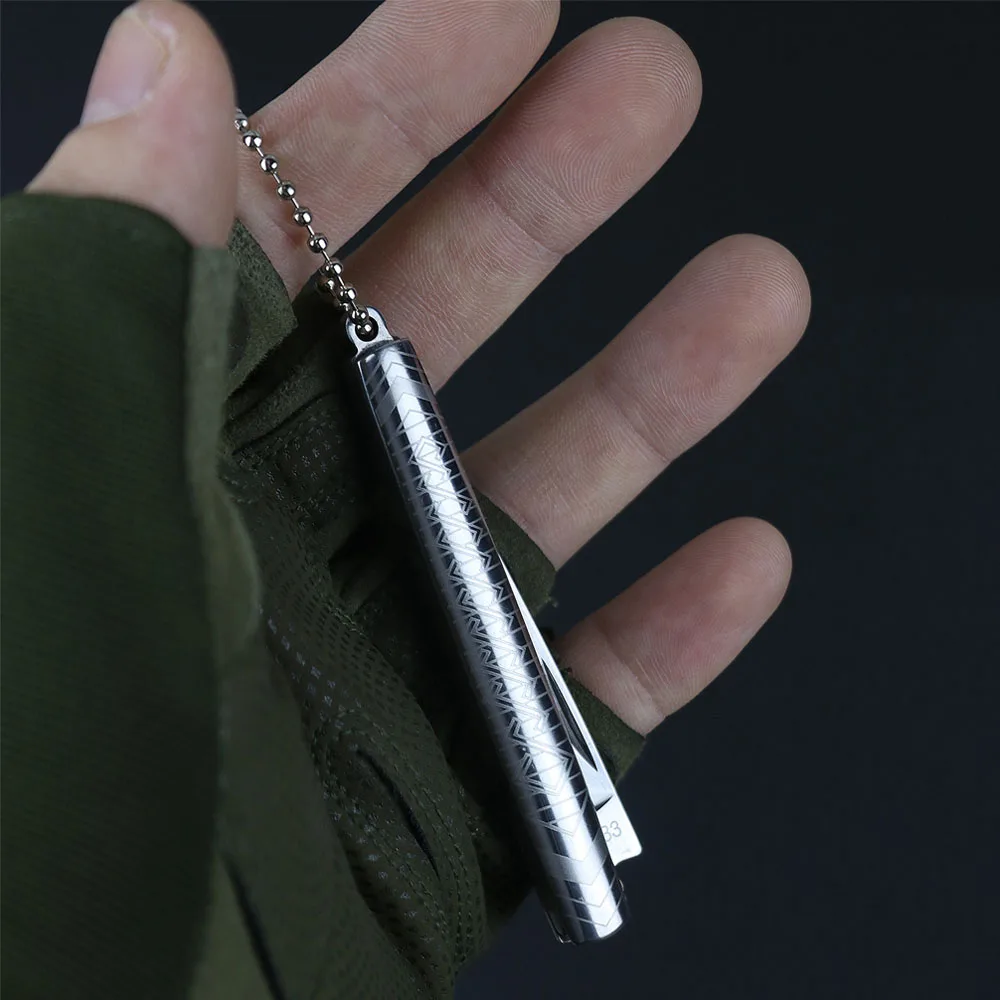 Mini Stainless Steel Folding Knife Household Keychain Fruit Knife Portable EDC Hand Tools Camping Equipment Jackknife Cutter