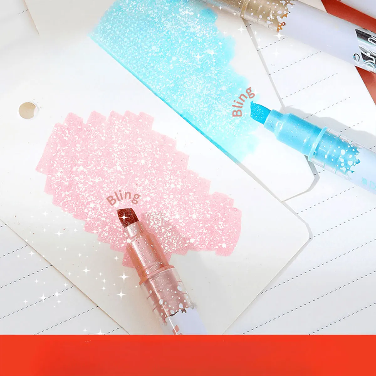 

Набор из 6 блестящих гелевых хайлайтеров, пастельные маркеры с двумя наконечниками для заметок, аксессуары для ведения дневника и планировщика Библии, милая школа