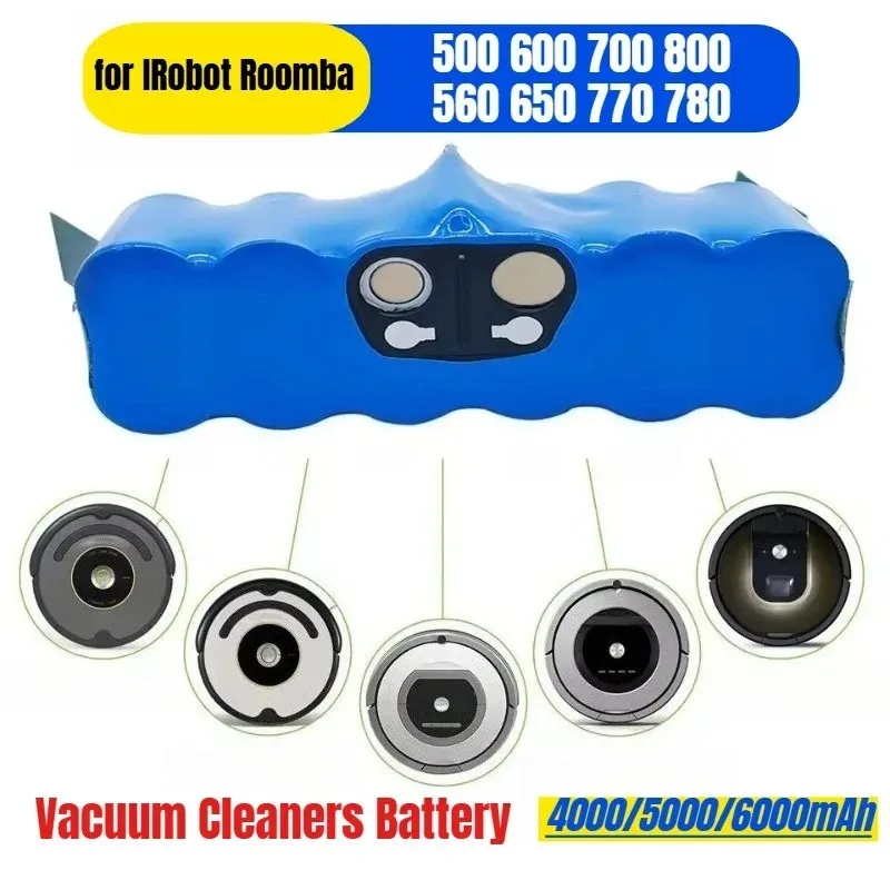 

4000/5000/6000mAh for IRobot Roomba 500 600 700 800 560 650 770 780 Vacuum Cleaners Battery
