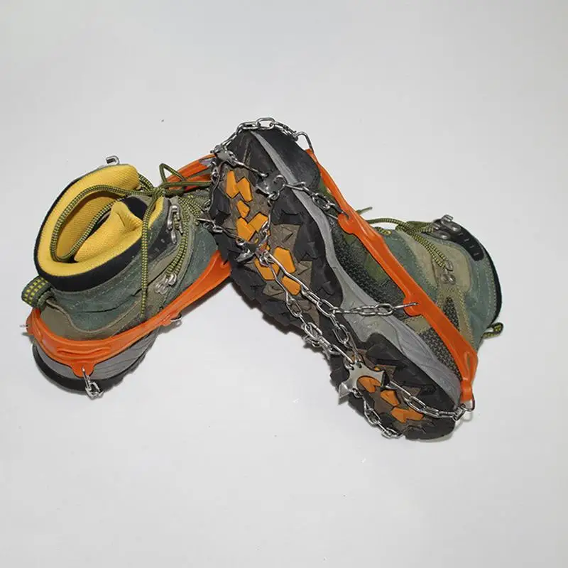 Walk Traction Cleats 8 Stainless-Steel Spikes Anti Slip Traction Cleats Ice Snow Grips Traction Cleats For Walking Hiking