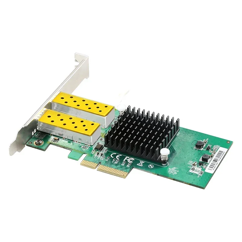 Tarjeta de red Tarjeta de red de fibra óptica 1G Tarjeta Lan de servidor PCIe 4X con Intel 82576 Recién llegado 2 puertos SFP